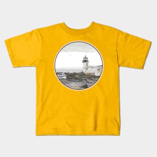 Maine - Marshall Lighthouse Kids T-Shirt